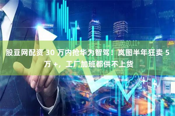 股豆网配资 30 万内抢华为智驾！岚图半年狂卖 5 万 +，工厂加班都供不上货