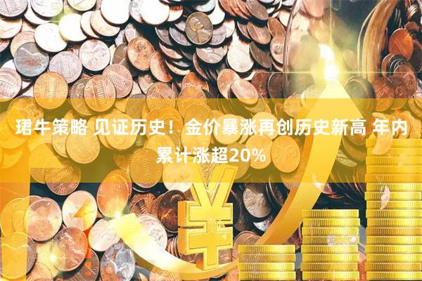 珺牛策略 见证历史！金价暴涨再创历史新高 年内累计涨超20%